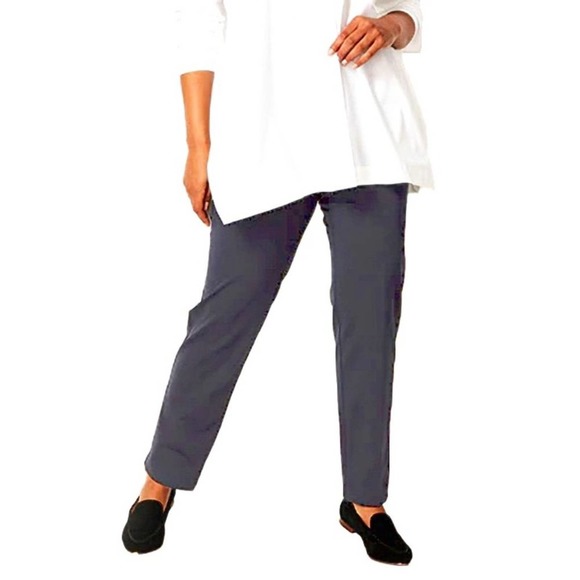 J. Jill Pants - J. JILL Ponte Knit Pull-on Slim Leg Pants. Dark Gray Size XL
